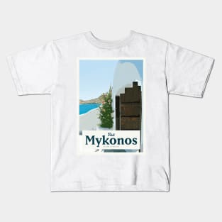 Visit Mykonos Kids T-Shirt